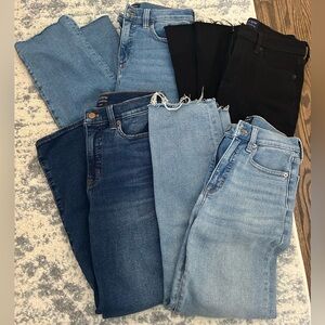 4 pairs of J. Crew Women's Stovepipe jeans 26P
